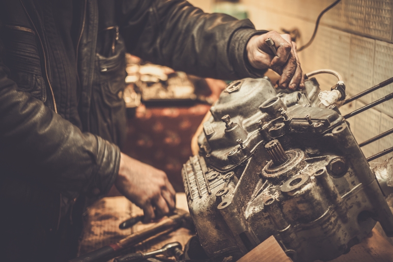 old motorcycle engine